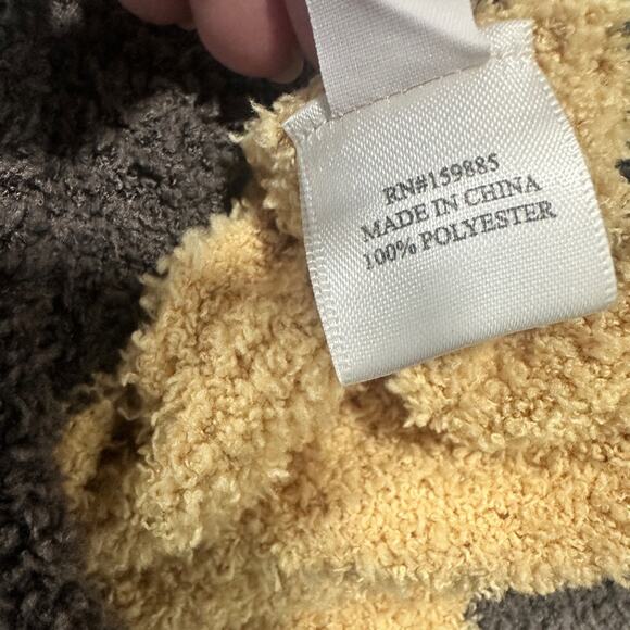 Hello Nite Size Medium Women's Colorblock Plush Crewneck Pullover Sweater - Picture 8 of 8